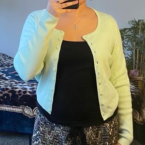 Mint green cardigan